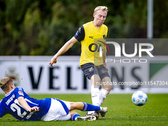 SC Schalke 04 player Martin Wasinski and NAC player Casper Staring during the match Schalke 04 vs. NAC (friendly) at the Parkstadium for the...