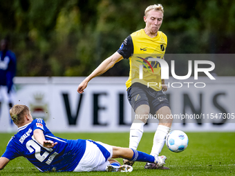 SC Schalke 04 player Martin Wasinski and NAC player Casper Staring during the match Schalke 04 vs. NAC (friendly) at the Parkstadium for the...