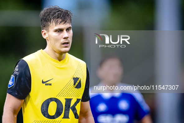 NAC player Kacper Kostorz participates in the match between Schalke 04 and NAC (friendly) at the Parkstadium for the Dutch Eredivisie season...