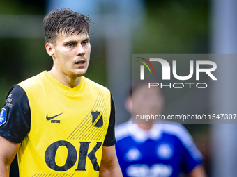 NAC player Kacper Kostorz participates in the match between Schalke 04 and NAC (friendly) at the Parkstadium for the Dutch Eredivisie season...