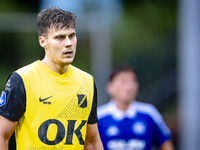 NAC player Kacper Kostorz participates in the match between Schalke 04 and NAC (friendly) at the Parkstadium for the Dutch Eredivisie season...