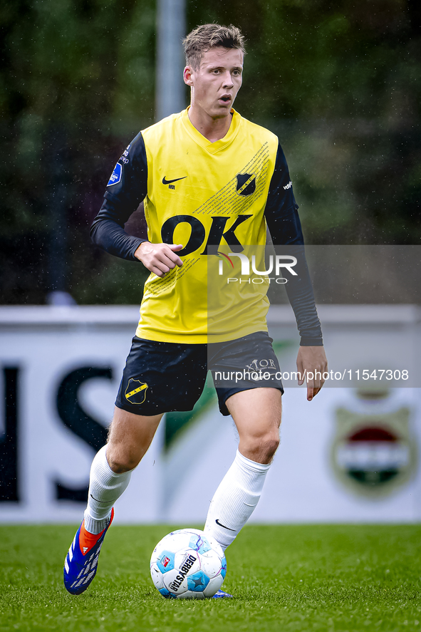 NAC player Lars Mol during the match Schalke 04 vs. NAC (friendly) at the Parkstadium for the Dutch Eredivisie season 2024-2025 in Gelsenkir...