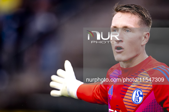 SC Schalke 04 goalkeeper Ron Thorben Hoffmann during the match Schalke 04 vs. NAC (friendly) at the Parkstadium in Gelsenkirchen, Germany, o...