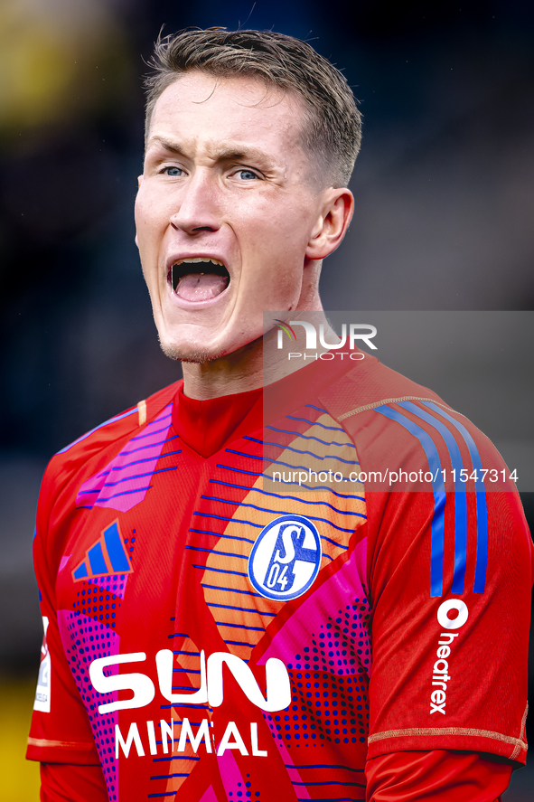 SC Schalke 04 goalkeeper Ron Thorben Hoffmann during the match Schalke 04 vs. NAC (friendly) at the Parkstadium in Gelsenkirchen, Germany, o...