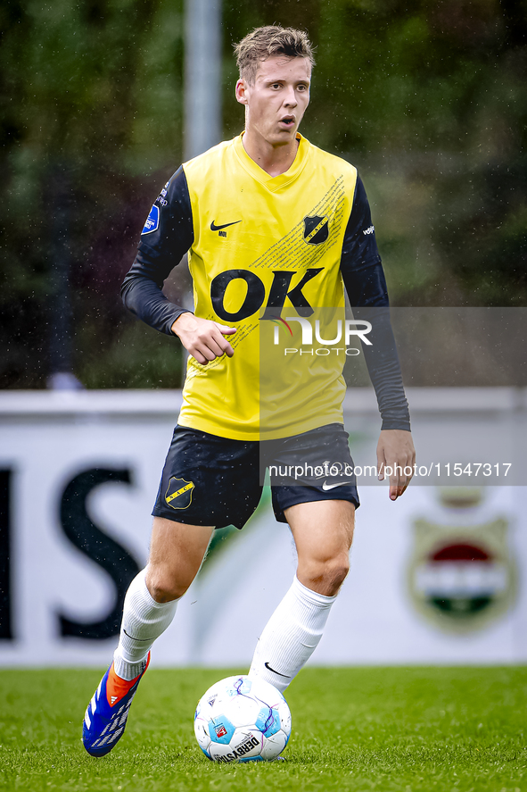 NAC player Lars Mol during the match Schalke 04 vs. NAC (friendly) at the Parkstadium for the Dutch Eredivisie season 2024-2025 in Gelsenkir...