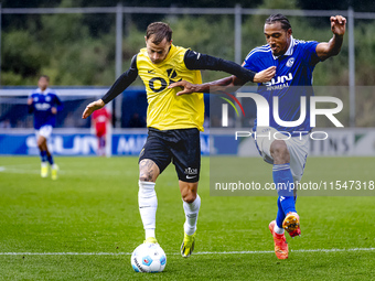 NAC player Boyd Lucassen and SC Schalke 04 player Anton Leander Donkor during the match Schalke 04 vs. NAC (friendly) at the Parkstadium for...