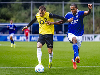 NAC player Boyd Lucassen and SC Schalke 04 player Anton Leander Donkor during the match Schalke 04 vs. NAC (friendly) at the Parkstadium for...