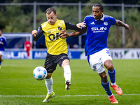 NAC player Boyd Lucassen and SC Schalke 04 player Anton Leander Donkor during the match Schalke 04 vs. NAC (friendly) at the Parkstadium for...