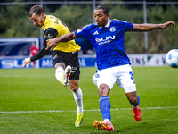 NAC player Boyd Lucassen and SC Schalke 04 player Anton Leander Donkor during the match Schalke 04 vs. NAC (friendly) at the Parkstadium for...