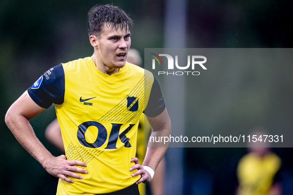 NAC player Kacper Kostorz participates in the match between Schalke 04 and NAC (friendly) at the Parkstadium for the Dutch Eredivisie season...