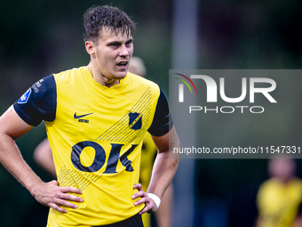 NAC player Kacper Kostorz participates in the match between Schalke 04 and NAC (friendly) at the Parkstadium for the Dutch Eredivisie season...