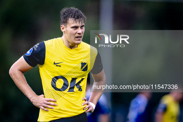 NAC player Kacper Kostorz participates in the match between Schalke 04 and NAC (friendly) at the Parkstadium for the Dutch Eredivisie season...