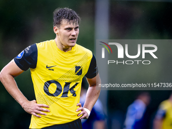 NAC player Kacper Kostorz participates in the match between Schalke 04 and NAC (friendly) at the Parkstadium for the Dutch Eredivisie season...