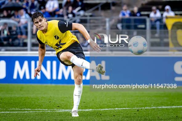 NAC player Kacper Kostorz participates in the match between Schalke 04 and NAC (friendly) at the Parkstadium for the Dutch Eredivisie season...