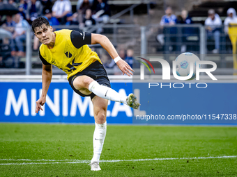 NAC player Kacper Kostorz participates in the match between Schalke 04 and NAC (friendly) at the Parkstadium for the Dutch Eredivisie season...