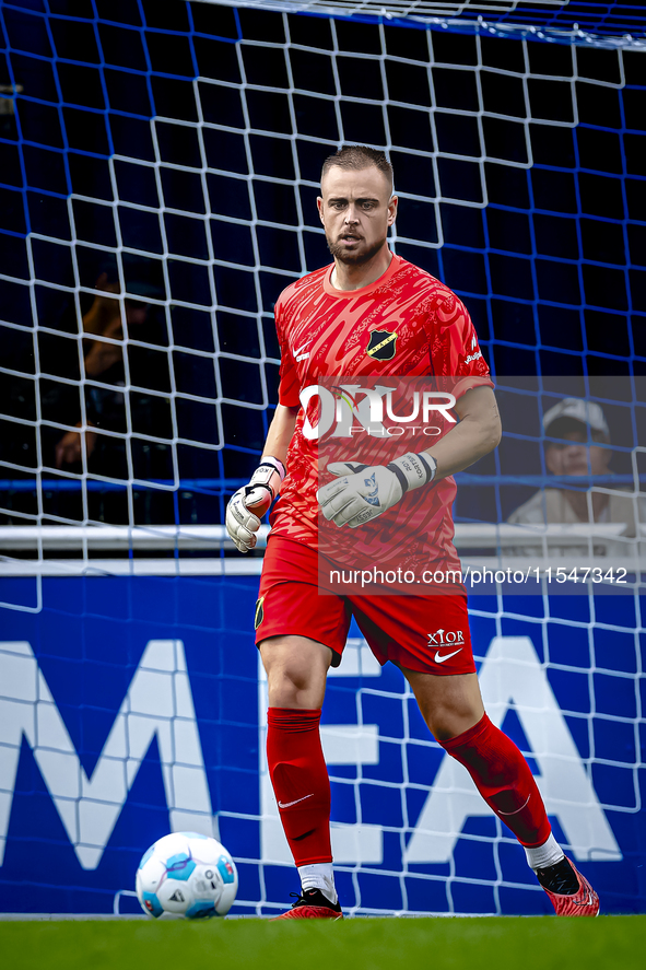 NAC goalkeeper Roy Kortsmit plays during the match between Schalke 04 and NAC (friendly) at the Parkstadium for the Dutch Eredivisie season...