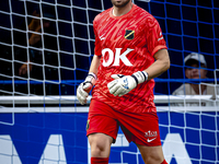 NAC goalkeeper Roy Kortsmit plays during the match between Schalke 04 and NAC (friendly) at the Parkstadium for the Dutch Eredivisie season...