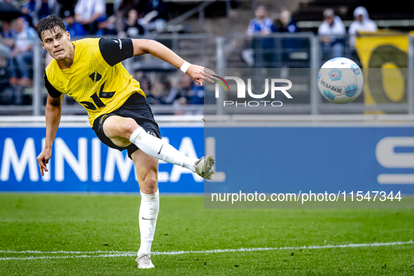 NAC player Kacper Kostorz participates in the match between Schalke 04 and NAC (friendly) at the Parkstadium for the Dutch Eredivisie season...