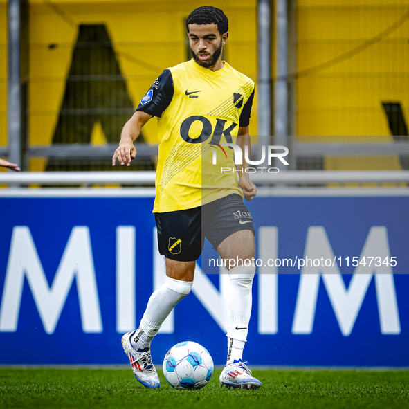 NAC player Chakir Chouradi plays during the match Schalke 04 vs. NAC (friendly) at the Parkstadium for the Dutch Eredivisie season 2024-2025...