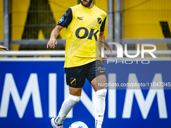 NAC player Chakir Chouradi plays during the match Schalke 04 vs. NAC (friendly) at the Parkstadium for the Dutch Eredivisie season 2024-2025...