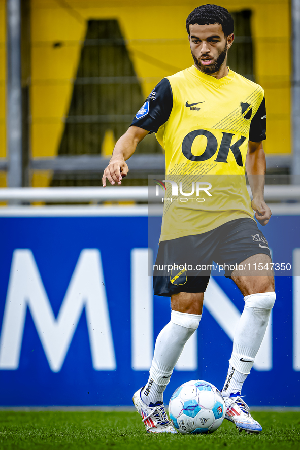 NAC player Chakir Chouradi plays during the match Schalke 04 vs. NAC (friendly) at the Parkstadium for the Dutch Eredivisie season 2024-2025...