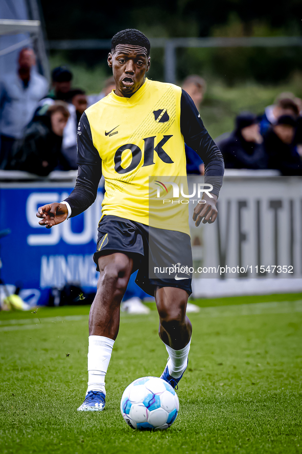 NAC player Cherrion Valerius during the match Schalke 04 vs. NAC (friendly) at the Parkstadium for the Dutch Eredivisie season 2024-2025 in...