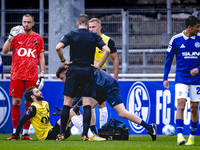 NAC player Jan van den Berg plays during the match between Schalke 04 and NAC (friendly) at the Parkstadium for the Dutch Eredivisie season...