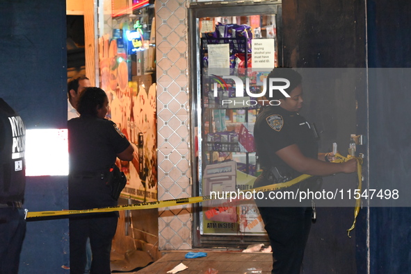 A 24-year-old male is stabbed in the neck and thigh following a fight at a bodega at 85-02 Jamaica Avenue in Queens, New York, United States...