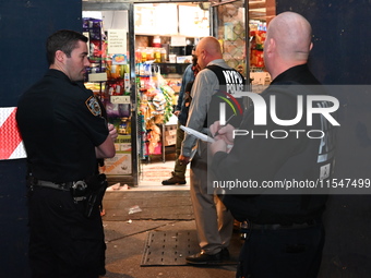 A 24-year-old male is stabbed in the neck and thigh following a fight at a bodega at 85-02 Jamaica Avenue in Queens, New York, United States...