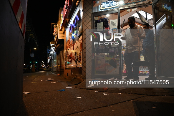 A 24-year-old male is stabbed in the neck and thigh following a fight at a bodega at 85-02 Jamaica Avenue in Queens, New York, United States...