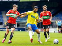 NEC player Mees Hoedemakers and RKC player Yassin Oukili during the match RKC vs. NEC (friendly) at the Mandemakers Stadium for the Dutch Er...