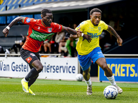 NEC player Brayann Pereira and RKC player Juan Familia-Castillo during the match RKC vs. NEC (friendly) at the Mandemakers Stadium for the D...