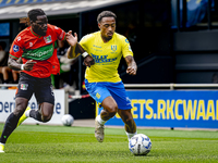 NEC player Brayann Pereira and RKC player Juan Familia-Castillo during the match RKC vs. NEC (friendly) at the Mandemakers Stadium for the D...