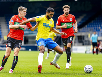 NEC player Mees Hoedemakers and RKC player Yassin Oukili during the match RKC vs. NEC (friendly) at the Mandemakers Stadium for the Dutch Er...