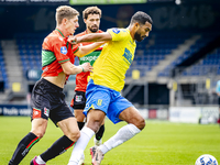 NEC player Mees Hoedemakers and RKC player Yassin Oukili during the match RKC vs. NEC (friendly) at the Mandemakers Stadium for the Dutch Er...