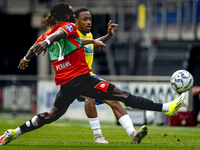 NEC player Brayann Pereira and RKC player Juan Familia-Castillo during the match RKC vs. NEC (friendly) at the Mandemakers Stadium for the D...