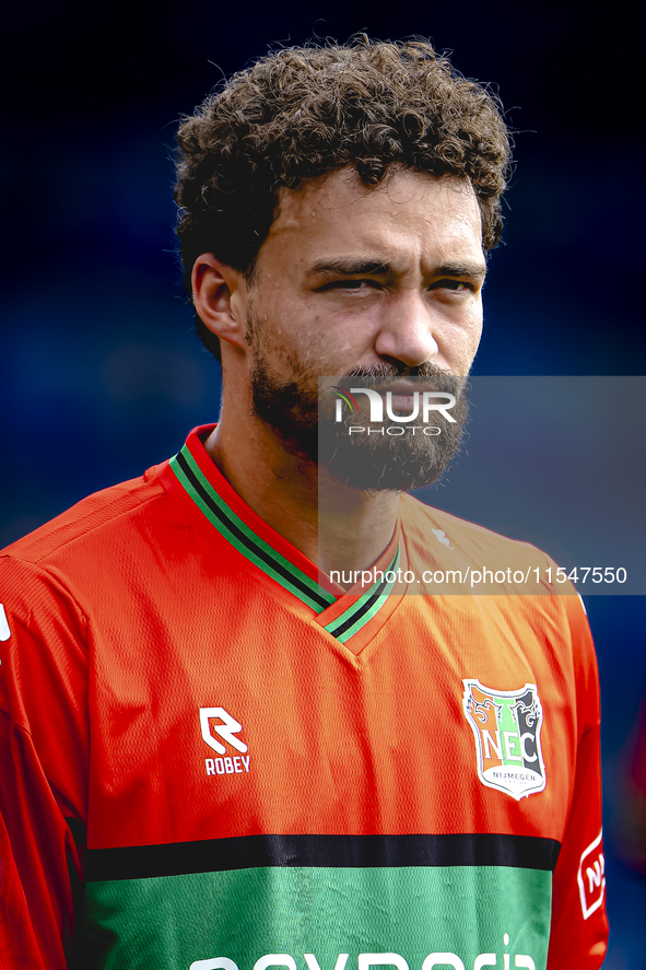 NEC player Philippe Sandler during the match RKC - NEC (friendly) at the Mandemakers Stadium for the Dutch Eredivisie season 2024-2025 in Wa...