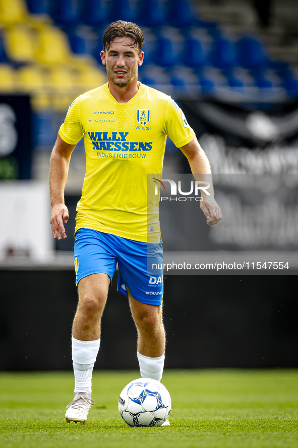 RKC player Patrick Vroegh during the match RKC vs. NEC (friendly) at the Mandemakers Stadium for the Dutch Eredivisie season 2024-2025 in Wa...