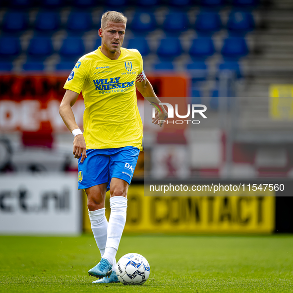 RKC player Dario van de Buijs plays during the match RKC - NEC (friendly) at the Mandemakers Stadium for the Dutch Eredivisie season 2024-20...