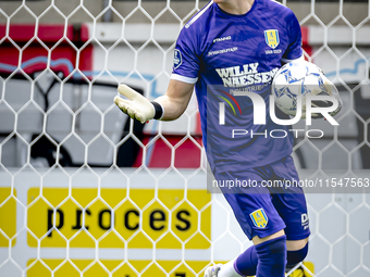 RKC goalkeeper Yanick van Osch plays during the match RKC - NEC (friendly) at the Mandemakers Stadium for the Dutch Eredivisie season 2024-2...