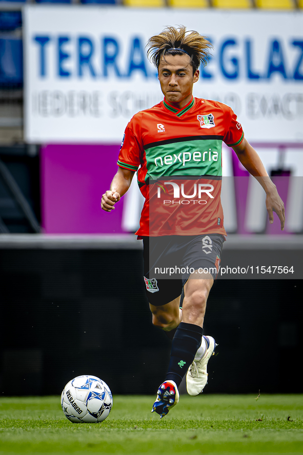 NEC player Kosai Sano during the match RKC - NEC (friendly) at the Mandemakers Stadium for the Dutch Eredivisie season 2024-2025 in Waalwijk...