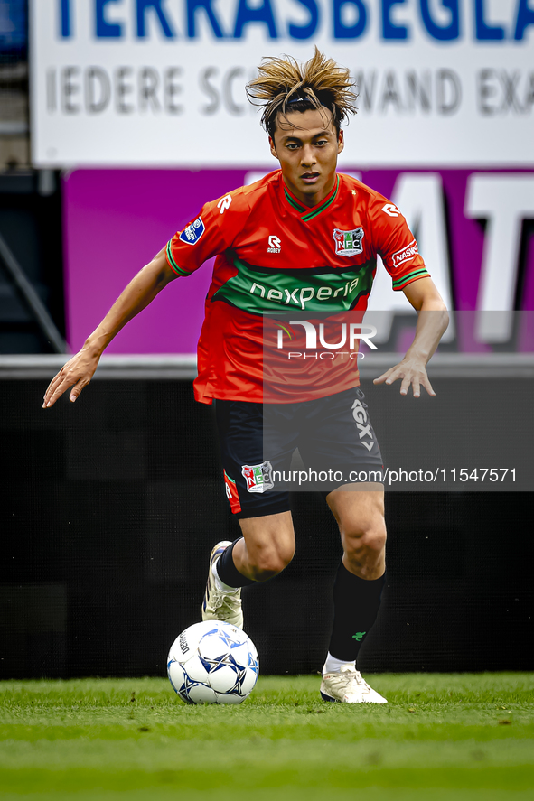 NEC player Kosai Sano during the match RKC - NEC (friendly) at the Mandemakers Stadium for the Dutch Eredivisie season 2024-2025 in Waalwijk...