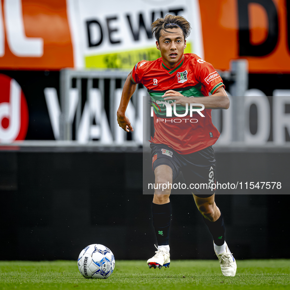 NEC player Kosai Sano during the match RKC - NEC (friendly) at the Mandemakers Stadium for the Dutch Eredivisie season 2024-2025 in Waalwijk...