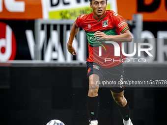 NEC player Kosai Sano during the match RKC - NEC (friendly) at the Mandemakers Stadium for the Dutch Eredivisie season 2024-2025 in Waalwijk...