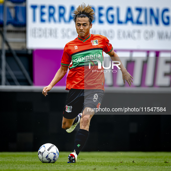 NEC player Kosai Sano during the match RKC - NEC (friendly) at the Mandemakers Stadium for the Dutch Eredivisie season 2024-2025 in Waalwijk...