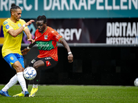 RKC player Alexander Jakobsen and NEC player Brayann Pereira during the match RKC vs. NEC (friendly) at the Mandemakers Stadium for the Dutc...