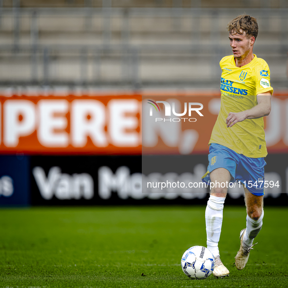 RKC player Tim van der Loo participates in the match RKC vs. NEC (friendly) at the Mandemakers Stadium for the Dutch Eredivisie season 2024-...