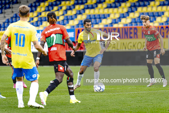 RKC player Yassin Oukili plays during the match RKC - NEC (friendly) at the Mandemakers Stadium for the Dutch Eredivisie season 2024-2025 in...