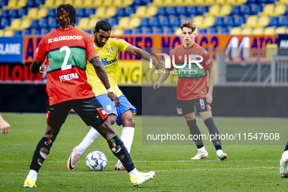 RKC player Yassin Oukili plays during the match RKC - NEC (friendly) at the Mandemakers Stadium for the Dutch Eredivisie season 2024-2025 in...