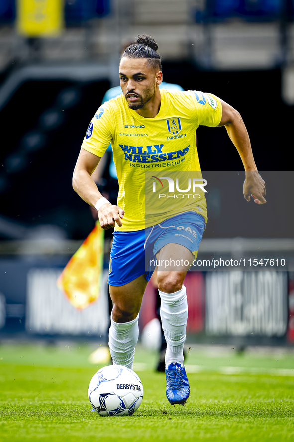 RKC player Alexander Jakobsen plays during the match RKC vs. NEC (friendly) at the Mandemakers Stadium for the Dutch Eredivisie season 2024-...